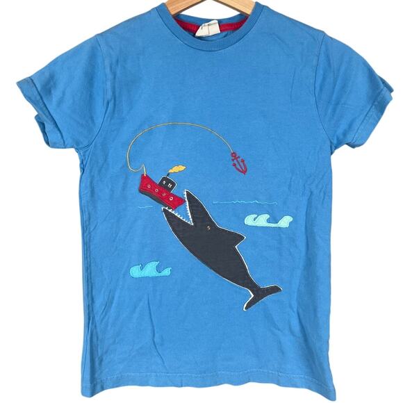Mini Boden 9-10Y 100% Cotton Under The Sea Applique Shirt - Picture 1 of 6